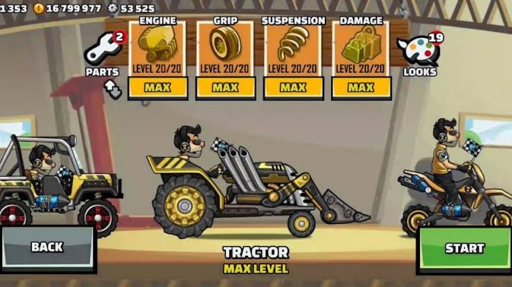 hill climb racing 2 mod apk unlimited fuel and money and gems