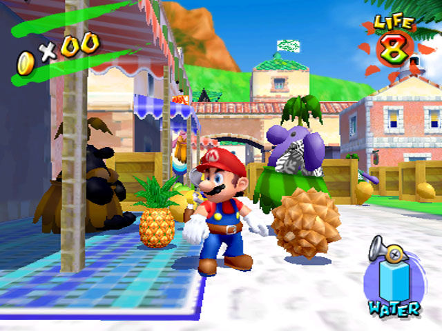 why is mario sunshine rom sating disk file cropped