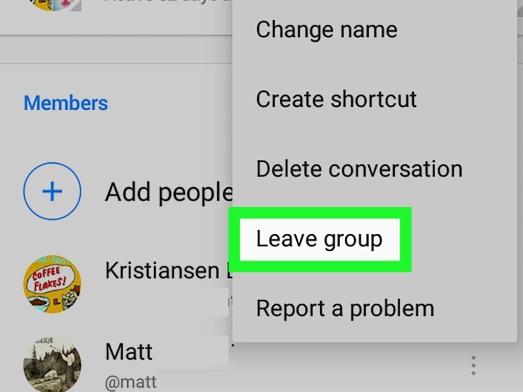 How To Leave A Group Chat On Android