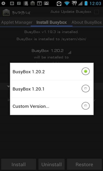 busybox vs busybox for android