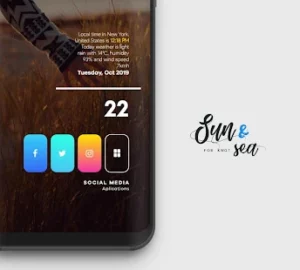 Sun and Sea for KWGT Pro APK